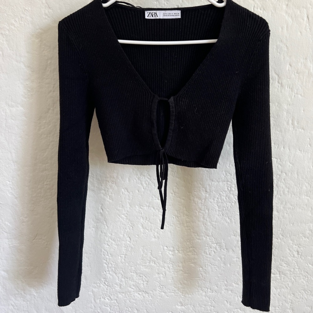 Zara cropped sweater